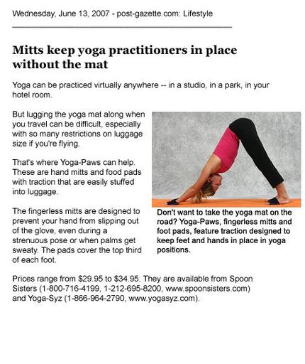 Post-Gazette YogaPaws