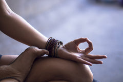 Demonstration of Gyan Mudra hand position