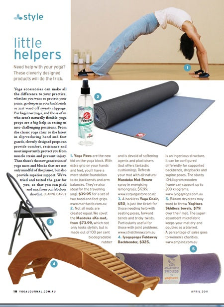 Australian Yoga Journal and YogaPaws